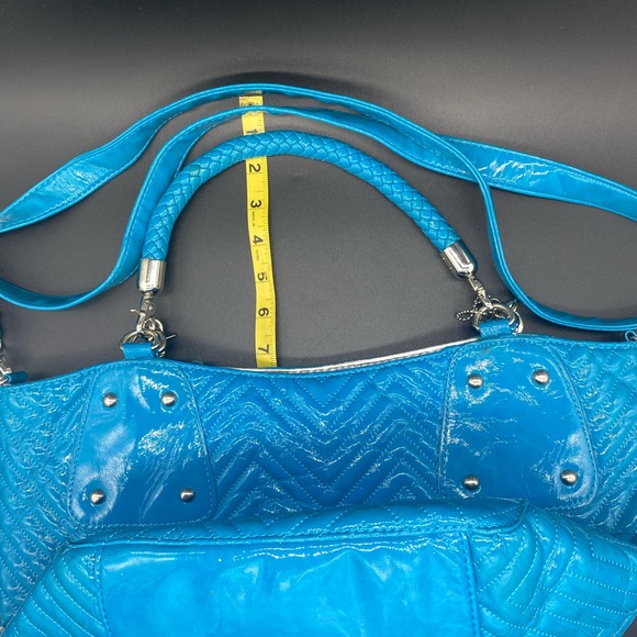 Vic Buddha Shiny Blue & Silver Purse - Picture 4 of 8